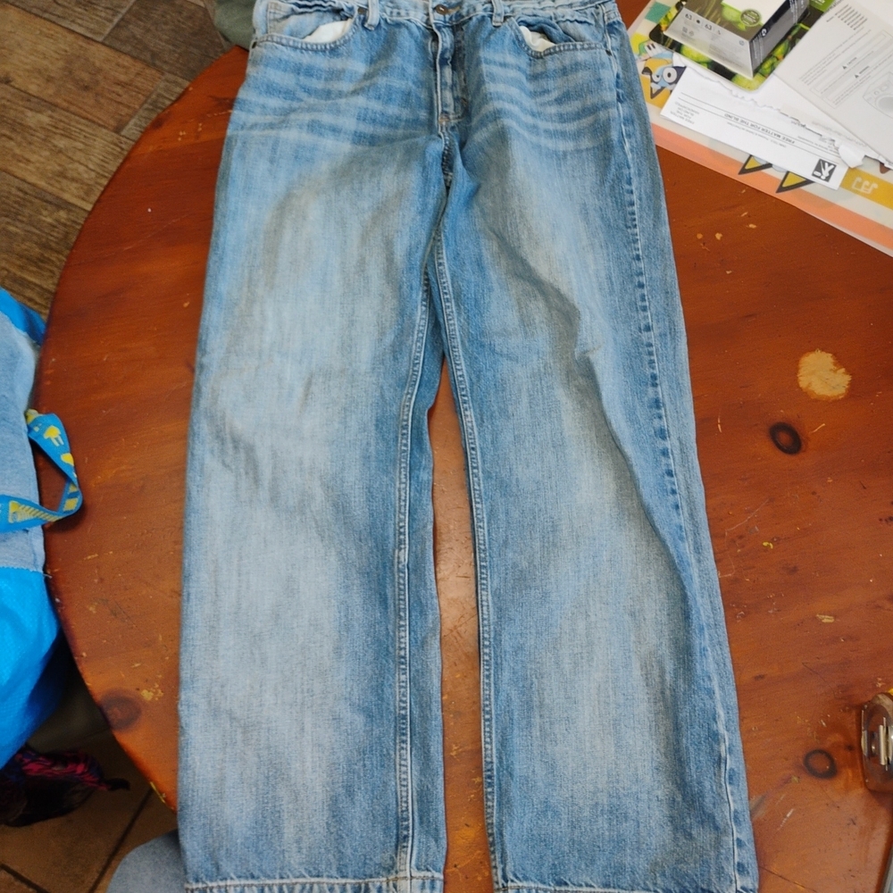 Urban Pipeline Jeans Mens 33x32 Blue Loose Straight Mid Rise Medium Wash Denim